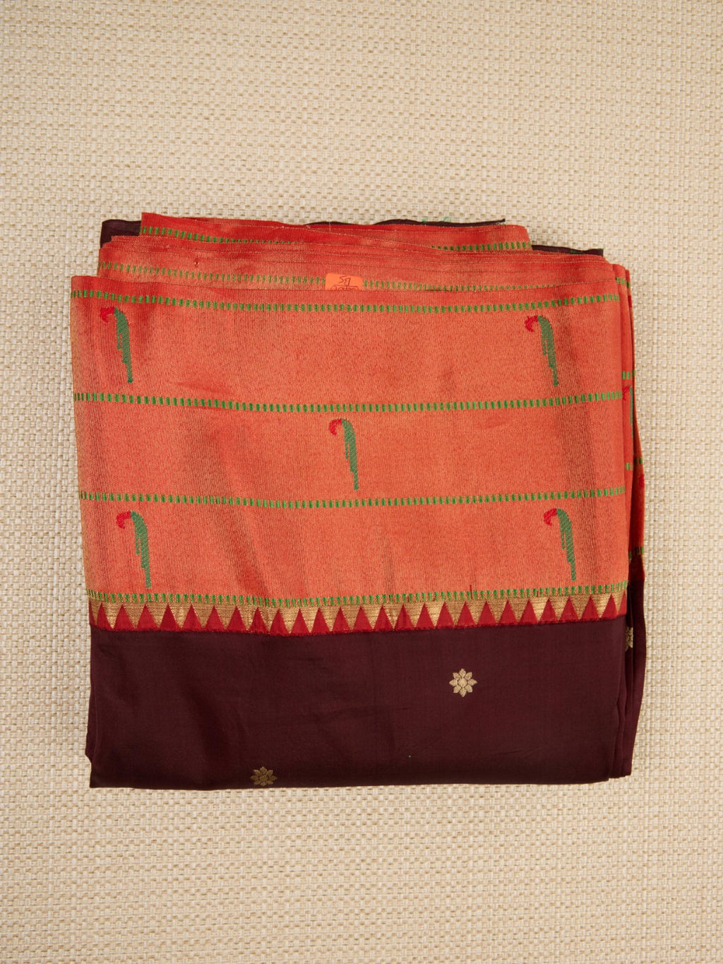 Pure Handloom Silk with Heritage Paithani Muniya Border