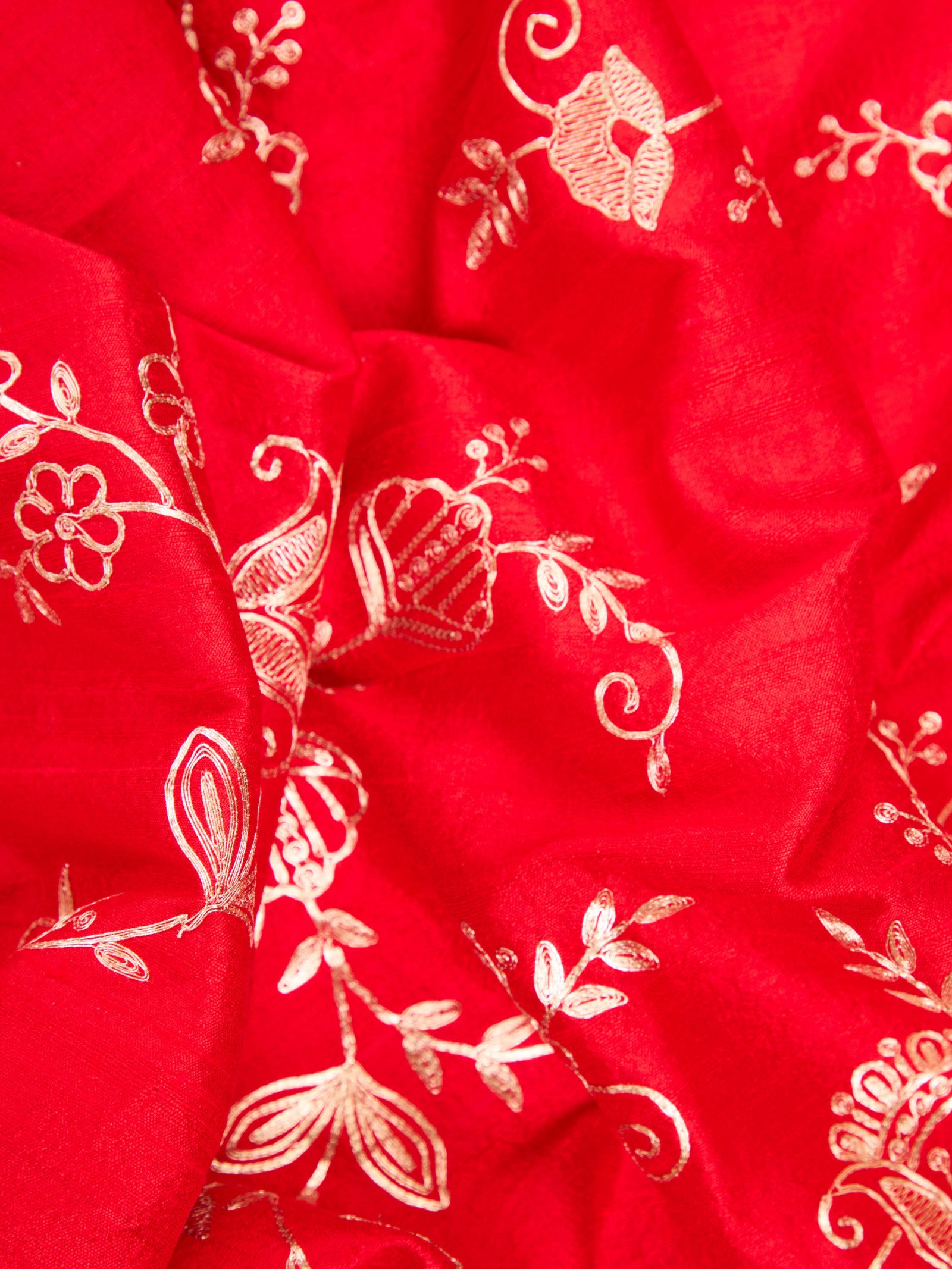 Pure Raw Silk with Regal Sabyasachi-inspired Pita Zari Embroidery