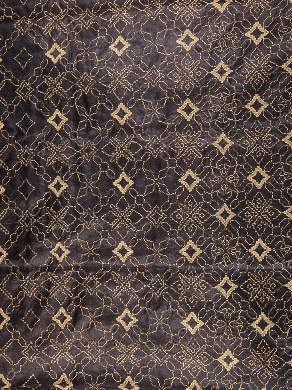 Pure Tusser Fabric with Intricate Threadwork