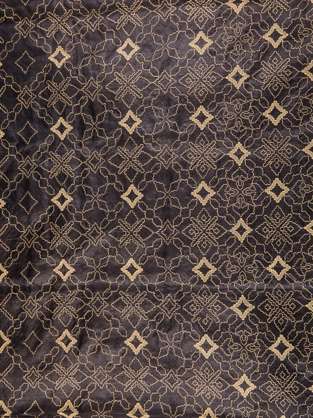 Pure Tusser Fabric with Intricate Threadwork