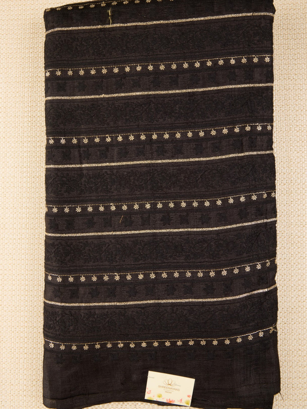 Pure Tusser Fabric with Sophisticated Thread & Zari Work