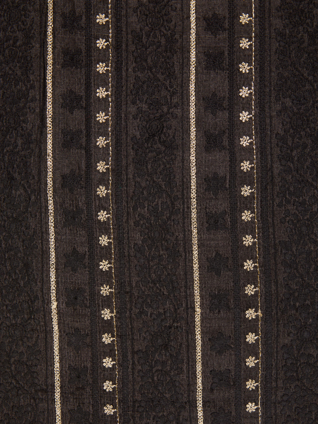 Pure Tusser Fabric with Sophisticated Thread & Zari Work